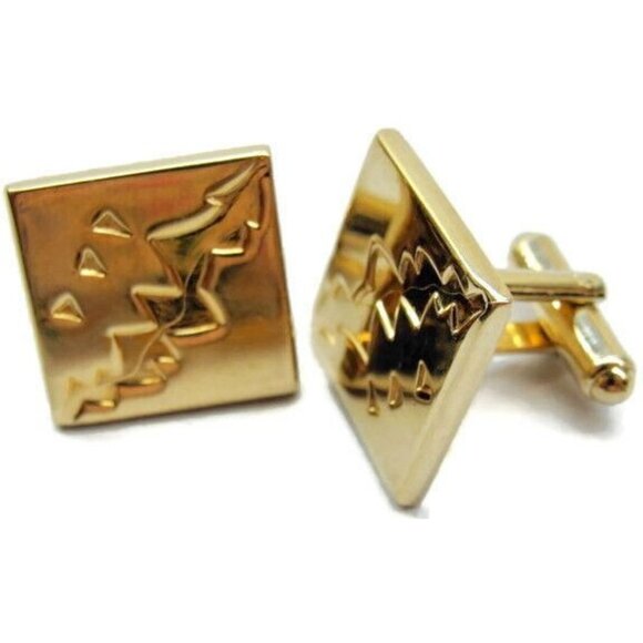 Hickok South Western Abstract Vintage Cufflinks Tux Shirt Dress Suit Vintage - Picture 2 of 10